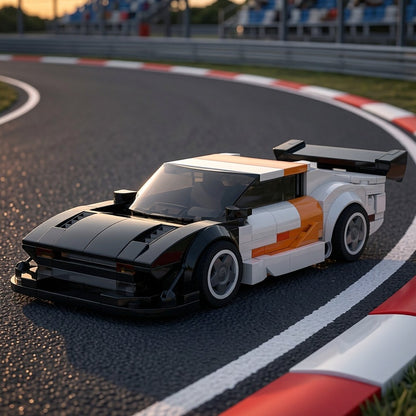 1976 V8 Custom Time Attack Sports Car MOC Building Kit - 4