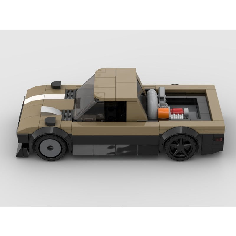 1978 Datsun Drift Truck MOC Building Kit | Classic Pickup Vehicle Model - 3