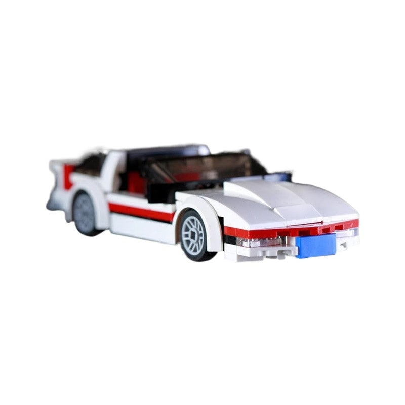 1980s Classic C4-Style Sports Coupe Building Kit | 8-Wide LEGO-Compatible MOC - 4