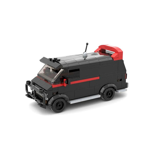 1980s Commando Team Van MOC Building Kit | Modular Vehicle Model - 1