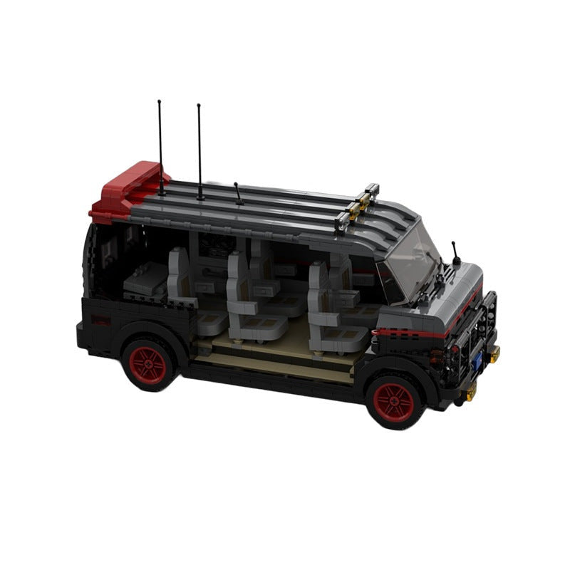 1980s Commando Team Van MOC Building Kit | Modular Vehicle Model - 5