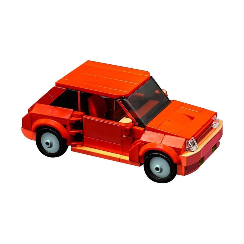 1980s French Hot Hatch MOC Building Kit | Retro Sport Car Model - 1