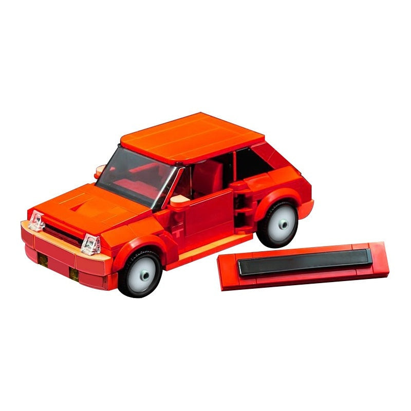 1980s French Hot Hatch MOC Building Kit | Retro Sport Car Model - 2