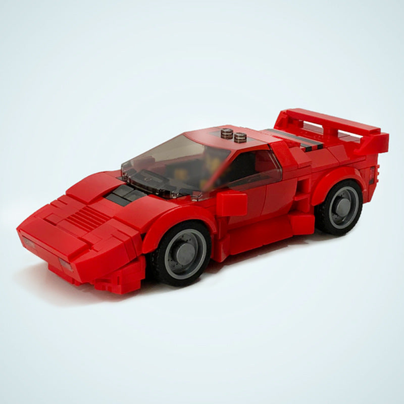 1980s Futuristic Supercar Building Kit | LEGO-Compatible MOC - 3