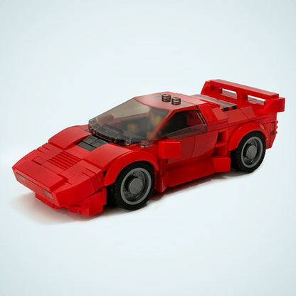 1980s Futuristic Supercar MOC Building Kit | Sci-Fi Vehicle Model - 2