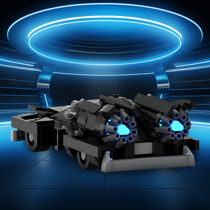 1980s Rocket-Mode Black Sedan MOC Building Kit | 8-Stud Sci-Fi Car - 3