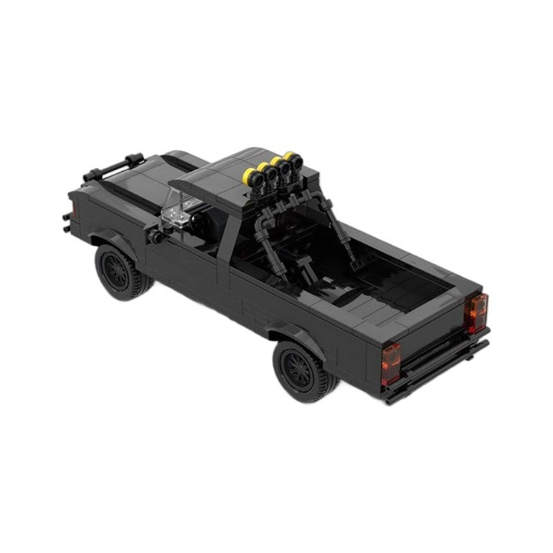 1985 Retro 4x4 Pickup Truck Building Kit | LEGO-Compatible MOC - 4