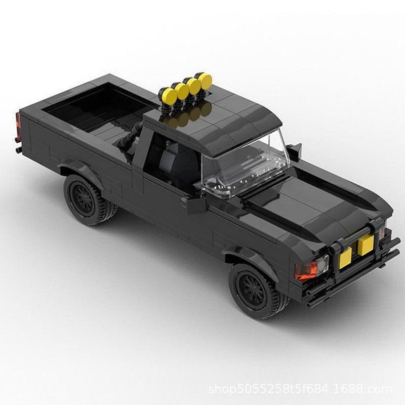 1985 Retro 4x4 Pickup Truck MOC Building Kit | Classic Off-Road Model - 3