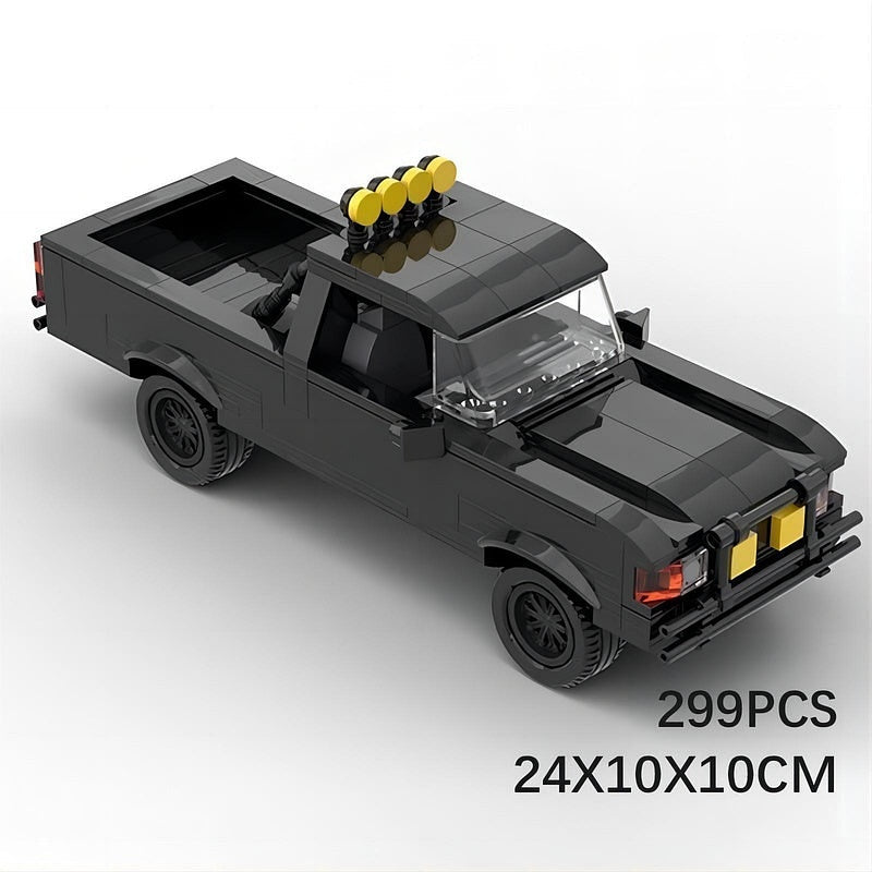 1985 Retro 4x4 Pickup Truck MOC Building Kit | Classic Off-Road Model - 5