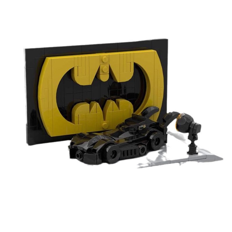 1989 batmobile scene parking lot building set | moc-157581 - 2