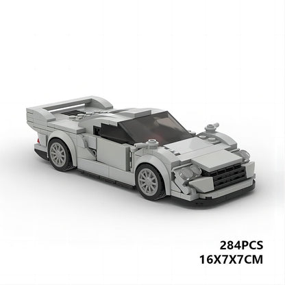 1990s GT1 Endurance Race Car Building Kit | 8-Wide Compatible MOC - 3