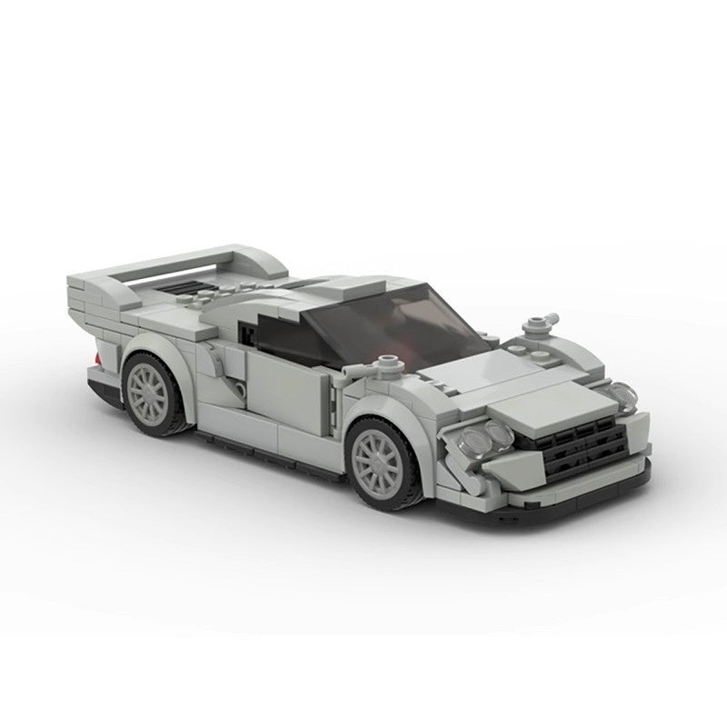 1990s GT1 Endurance Race Car Building Kit | 8-Wide LEGO-Compatible MOC - 1