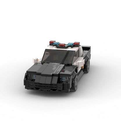 1992 Classic Muscle Police Car Building Kit | 8-Wide | Compatible MOC - 4