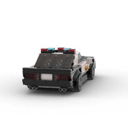 1992 Classic Muscle Police Car Building Kit | 8-Wide | LEGO-Compatible MOC - 3