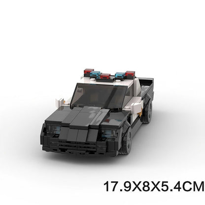 1992 Classic Muscle Police Car Building Kit | 8-Wide | LEGO-Compatible MOC - 6