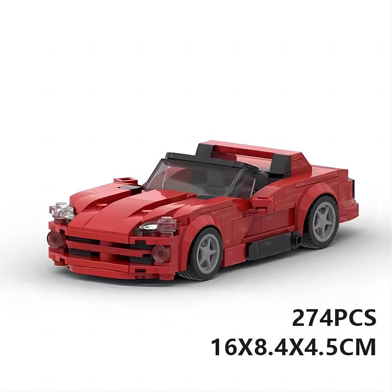 1992 RT/10 Muscle Car Building Kit | 8-Wide LEGO-Compatible MOC - 6