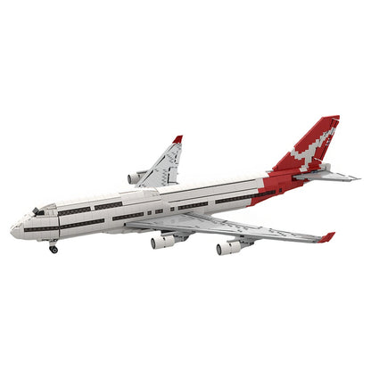  1:100 747-400 Four-Engine Jumbo Jet MOC Building Kit - 1