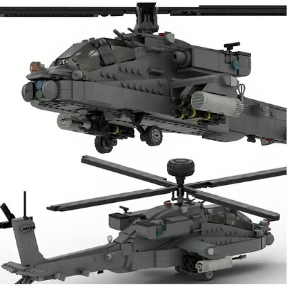 1:35 AH-64 Attack Helicopter MOC Building Kit - 3