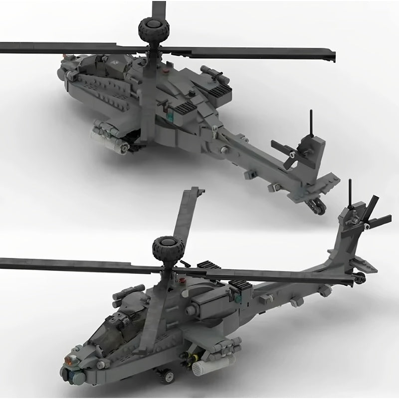 1:35 AH-64 Attack Helicopter MOC Building Kit - 4