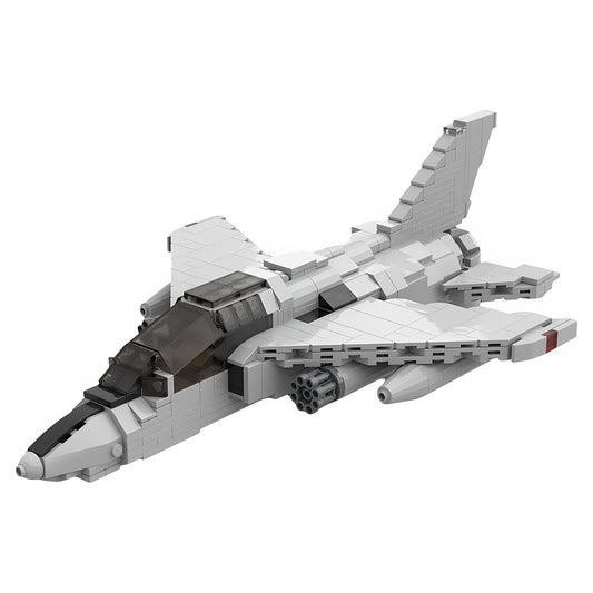 1:35 Compact Two-Seat Gnat Jet Fighter Trainer MOC Building Kit - 1