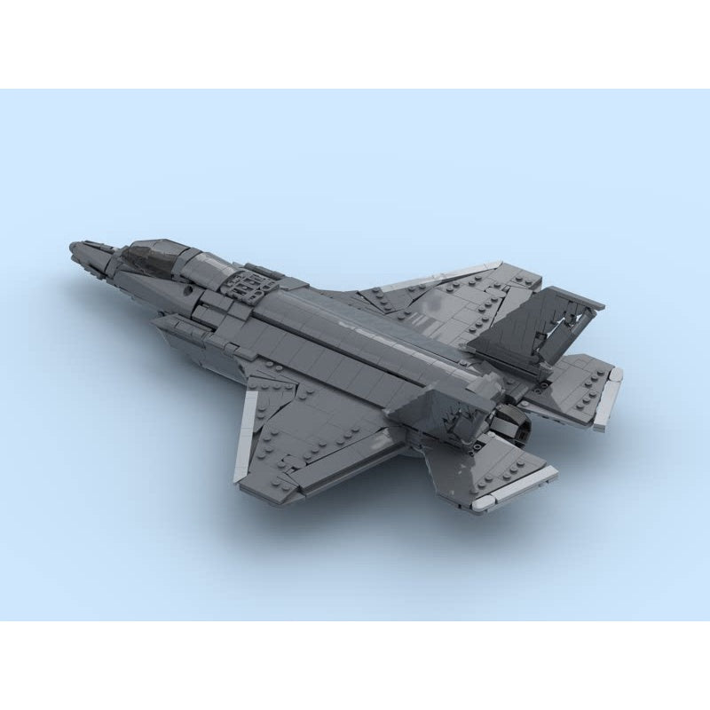 1:35 F-35B Stealth Fighter Jet MOC Building Kit - 3