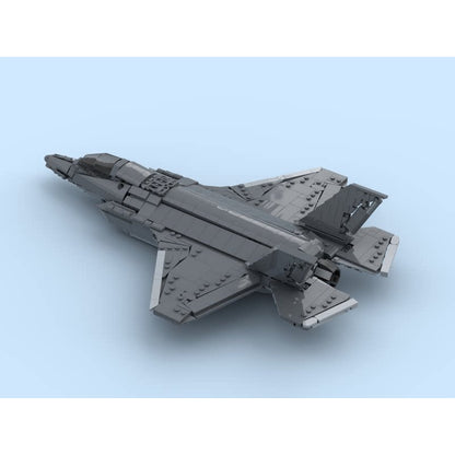 1:35 F-35B Stealth Fighter Jet MOC Building Kit - 3