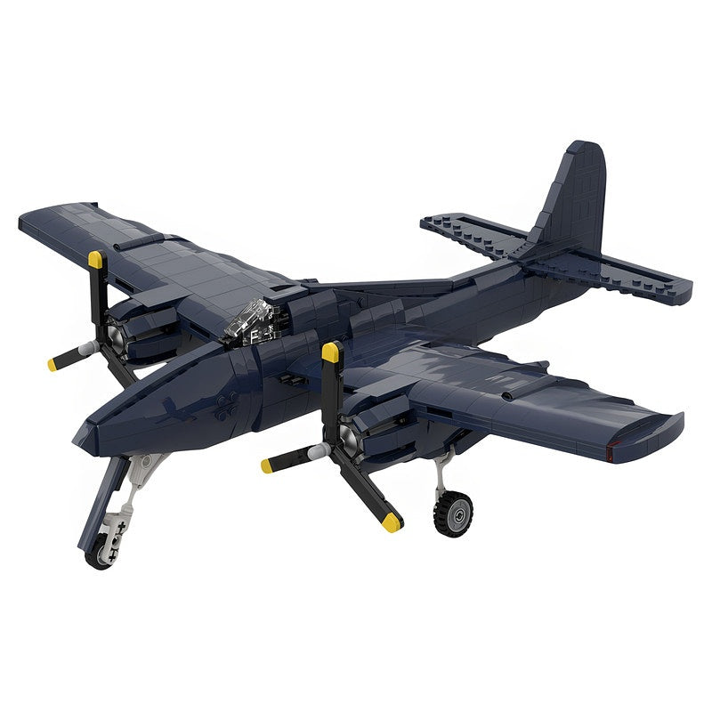 1:35 F7F-3 Tigercat Twin-Engine Propeller Fighter MOC Building Kit - 1