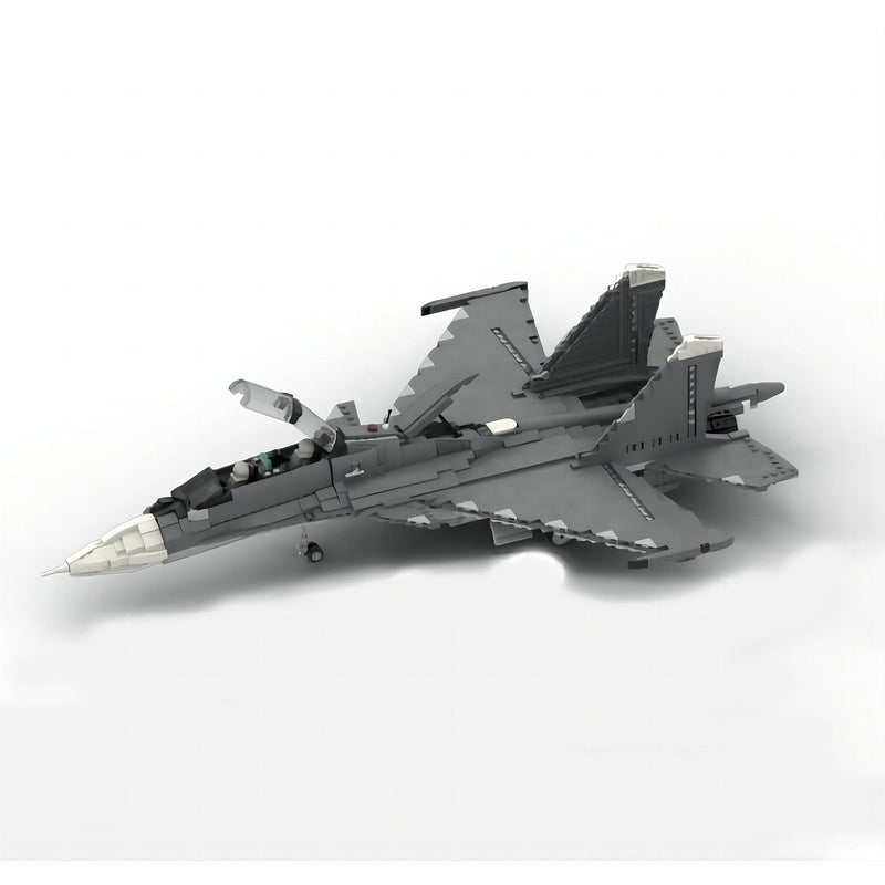 1:35 Scale SU-30SM Twin-Engine Multirole Fighter Jet MOC Building Kit - 2