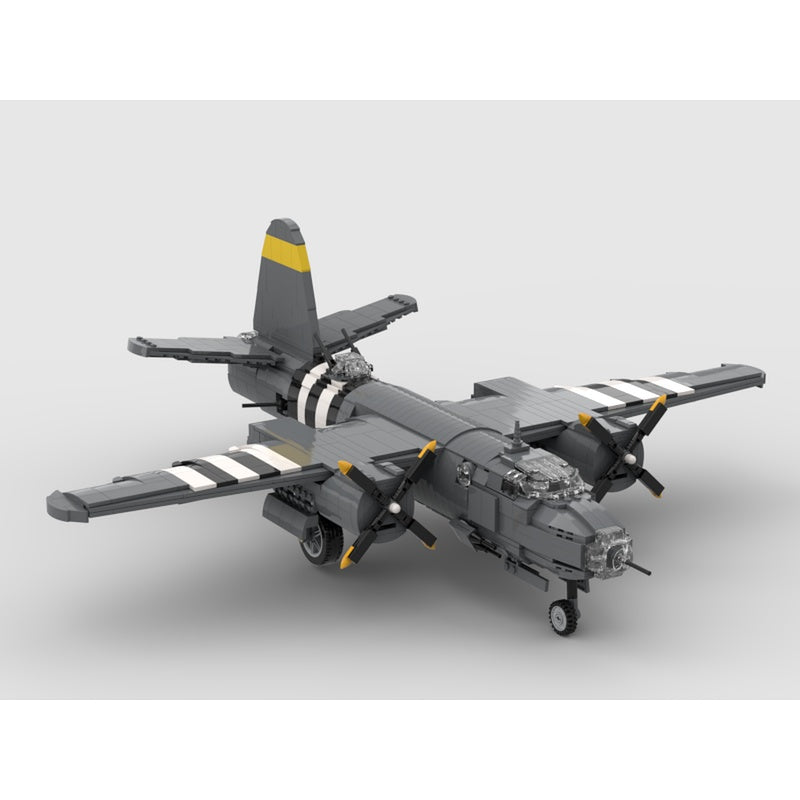 1:40 B-26 Marauder WWII Medium Bomber MOC Building Kit - 2