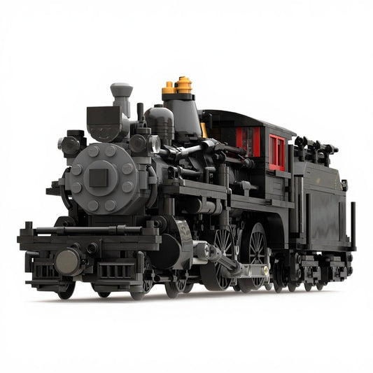1:48 4-4-0 American-Type Steam Locomotive MOC Building Kit - 1