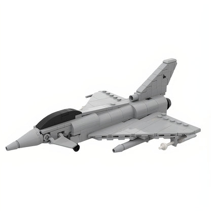 1:72 Delta-Wing Multirole Typhoon Fighter Jet MOC Building Kit - 1