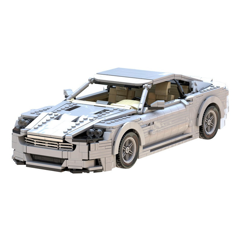 2000s British V12 Grand Tourer Building Kit | LEGO-Compatible MOC - 2