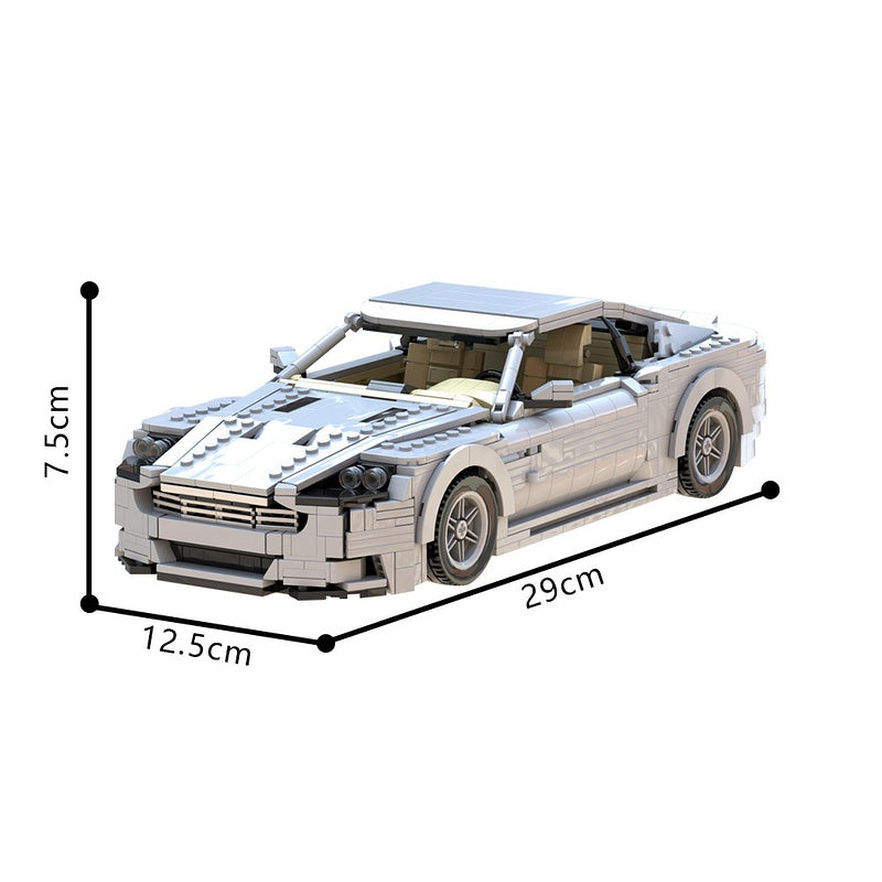 2000s British V12 Grand Tourer Building Kit | LEGO-Compatible MOC - 4