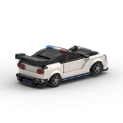 2002 nissan r34 gtr police car building set | moc-176495 - 2