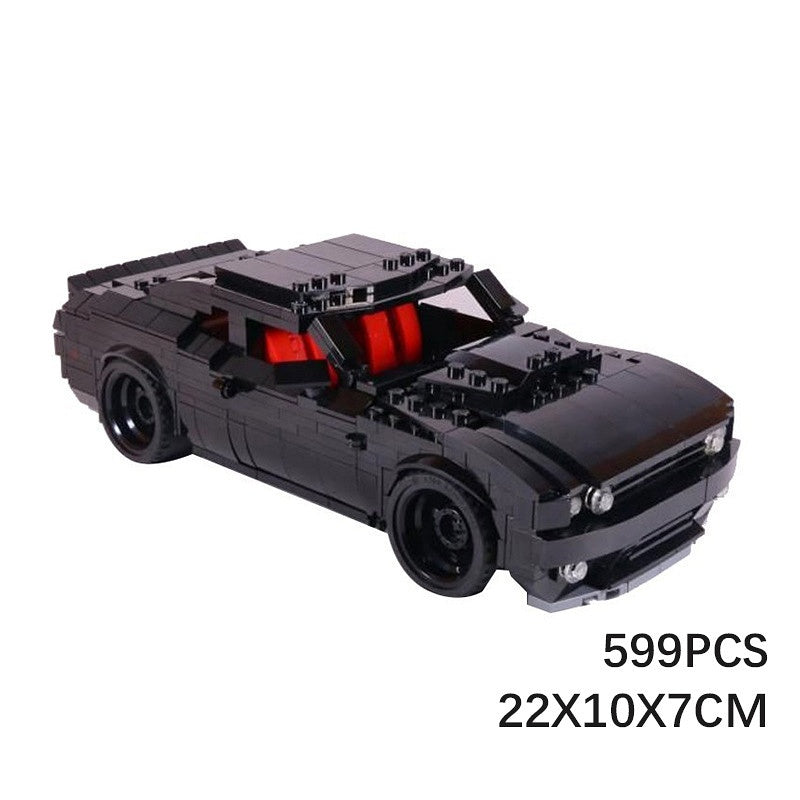 2014 American V8 Muscle Coupe Building Kit | Compatible MOC - 2