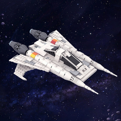 25th Century Retro Starfighter MOC Spacecraft Building Kit - 2
