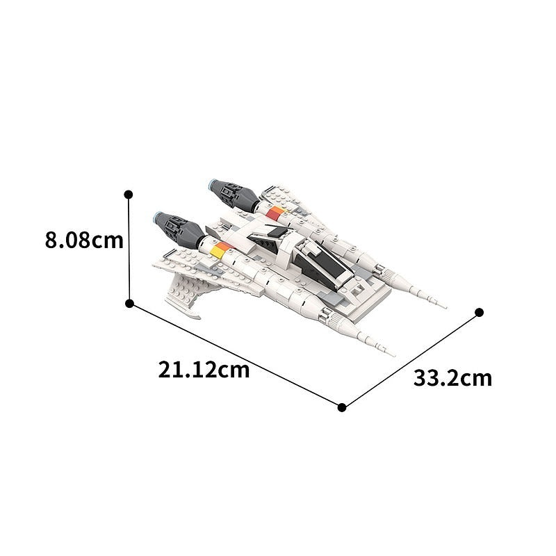 25th Century Retro Starfighter MOC Spacecraft Building Kit - 3