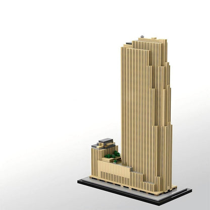 30 Rockefeller Plaza MOC Skyscraper Building Kit Art Deco Skyline Model 1:800 - 1