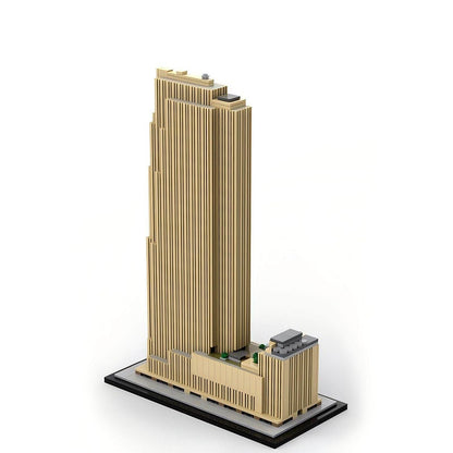 30 Rockefeller Plaza MOC Skyscraper Building Kit Art Deco Skyline Model 1:800 - 3