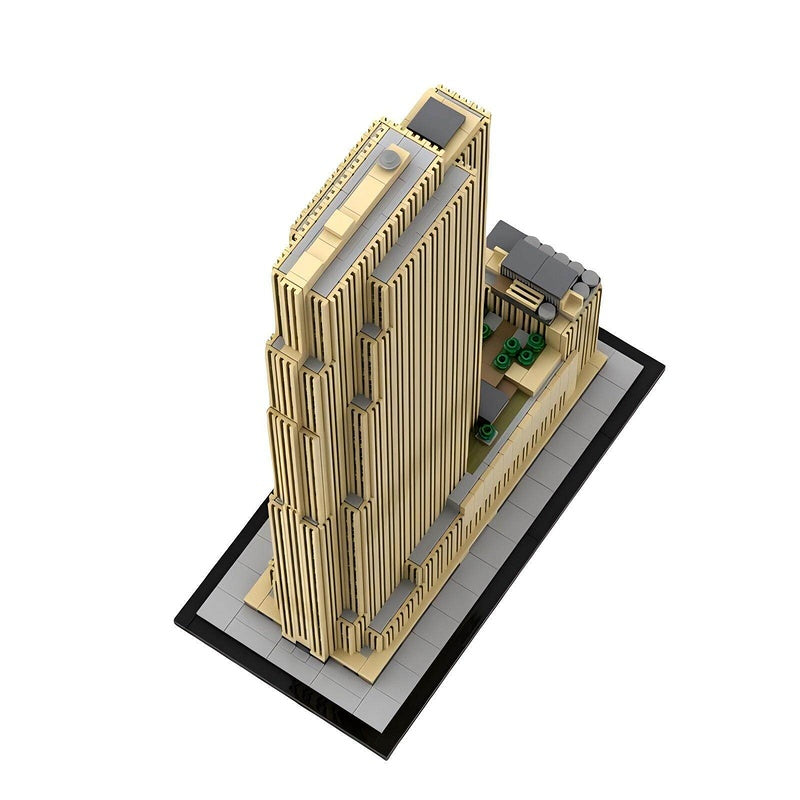 30 Rockefeller Plaza Skyscraper Building Kit | 1:800 LEGO-Compatible MOC - 3