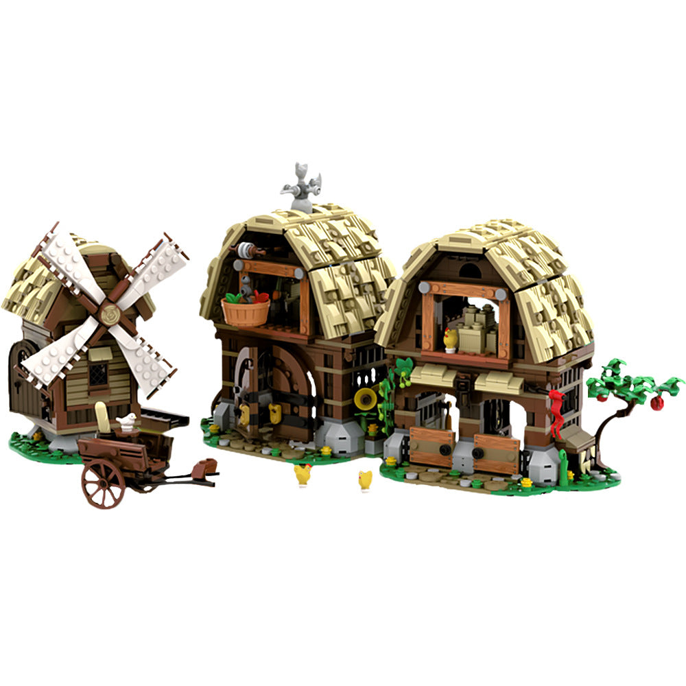 3739 mill village raid remake building set | moc-162111 - 5
