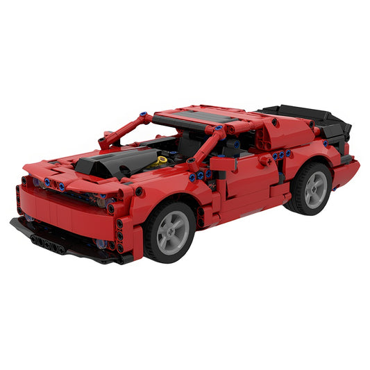 392 V8 Muscle Car MOC Building Kit with Working Engine - 1