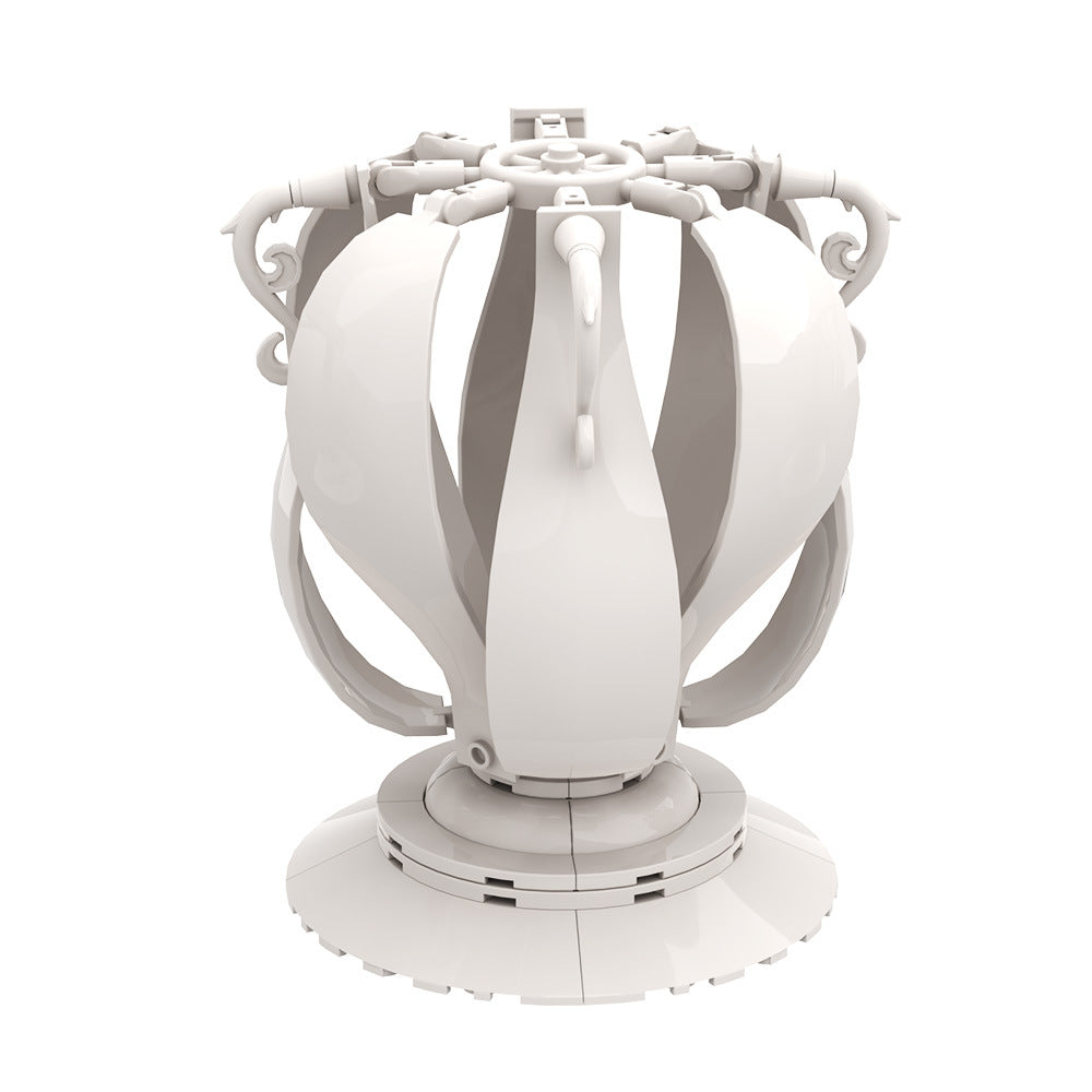 4 in 1 white vase building set | lego compatible - 4