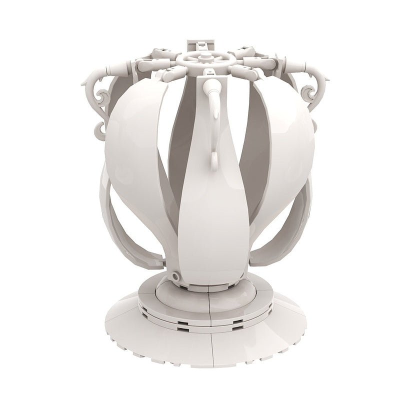 4 In 1 White Vase MOC Building Kit | Decorative Flower Display Model - 4