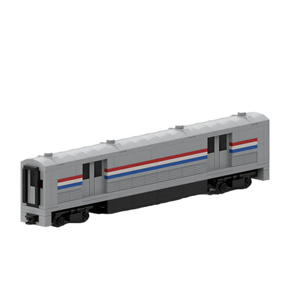 4-wide amtrak viewliner baggage coach building set | moc-171314 - 1