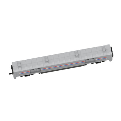 4-wide amtrak viewliner baggage coach building set | moc-171314 - 2