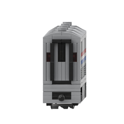 4-wide amtrak viewliner baggage coach building set | moc-171314 - 3