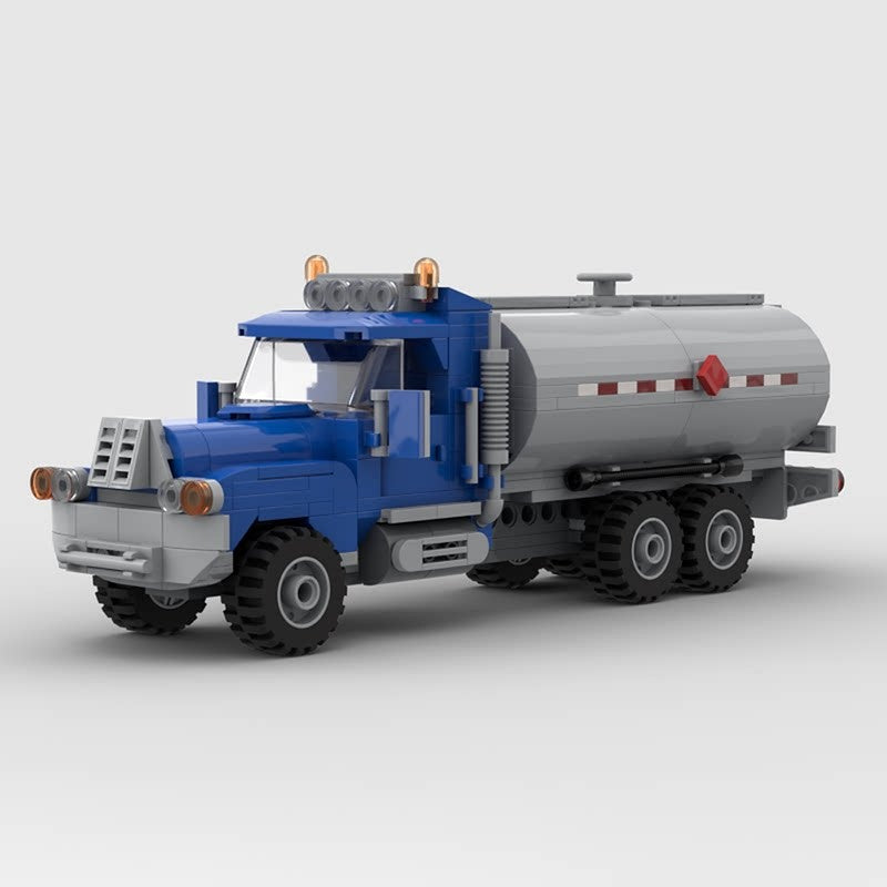 6-Wide Fuel Tanker Truck MOC Building Kit - 2