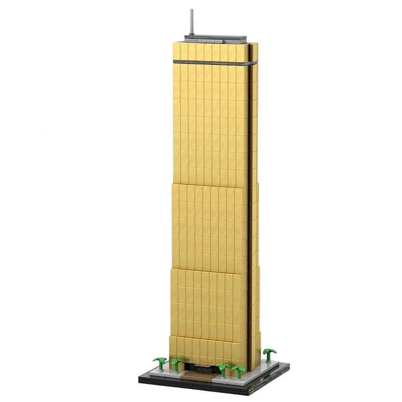 63 Building Seoul Golden Skyscraper 1:800 MOC Building Kit - 1