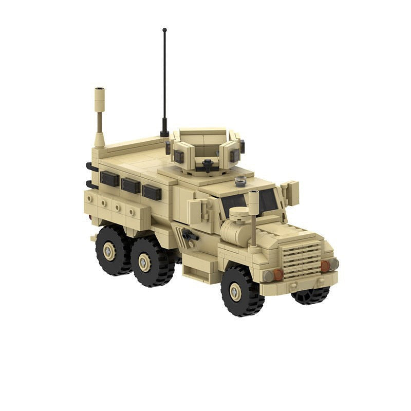 6x6 MRAP Tactical Armored Vehicle MOC Building Kit – Military Truck Model - 2